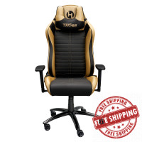Techni Mobili RTA-TS62C-GLD Techni Sport Ergonomic Racing Style Gaming  Chair - Golden